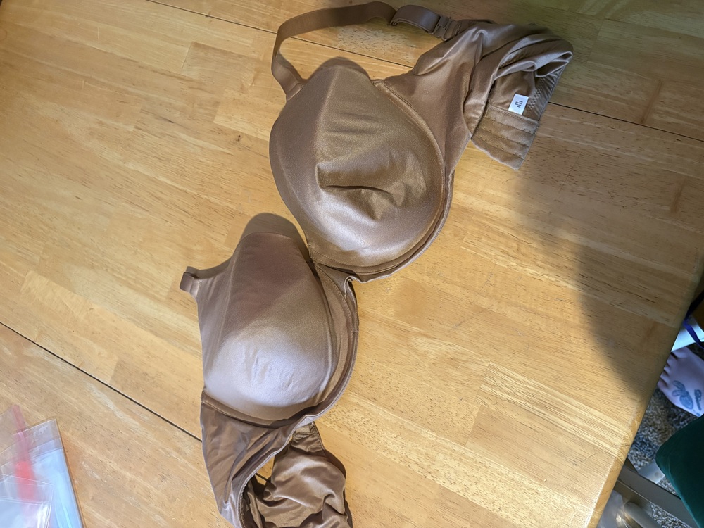 Auden The Superstar Women's T-Shirt Bra Brown Size 46C Underwire Full Coverage